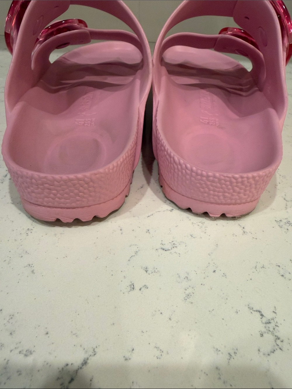 Birkenstick Barbie Pink Double-Strap Slide Sandals Classic Style Size 41 - Picture 4 of 11